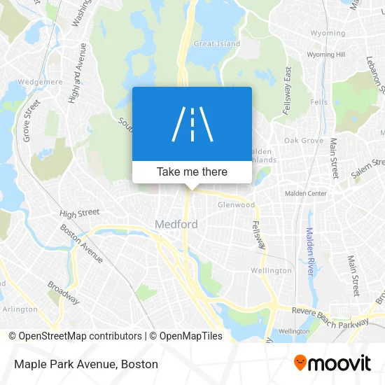 Maple Park Avenue map