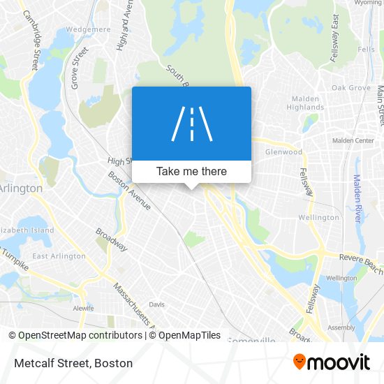 Metcalf Street map