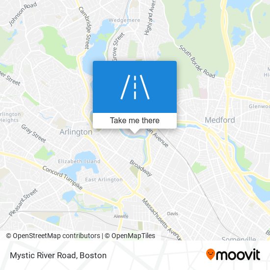 Mystic River Road map