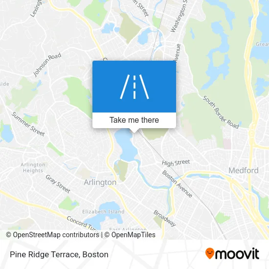 Pine Ridge Terrace map