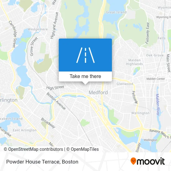 Powder House Terrace map