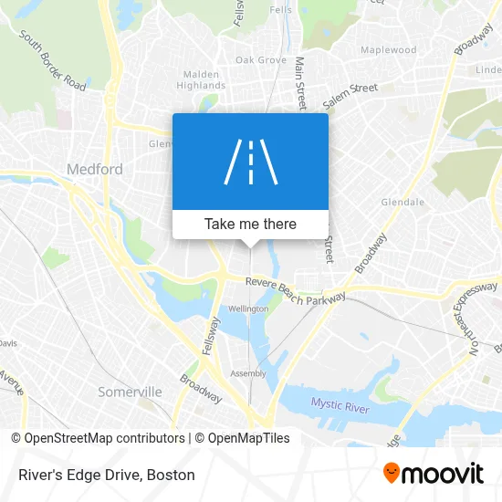 River's Edge Drive map