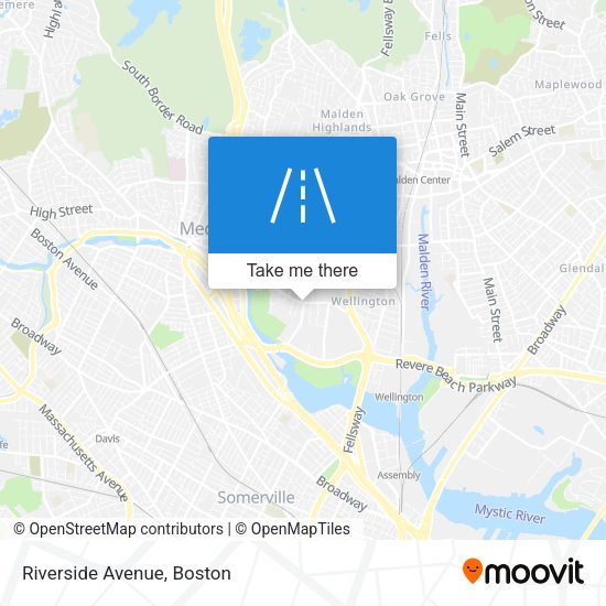 Mapa de Riverside Avenue