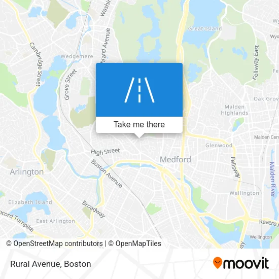 Rural Avenue map