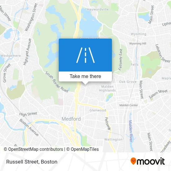 Russell Street map