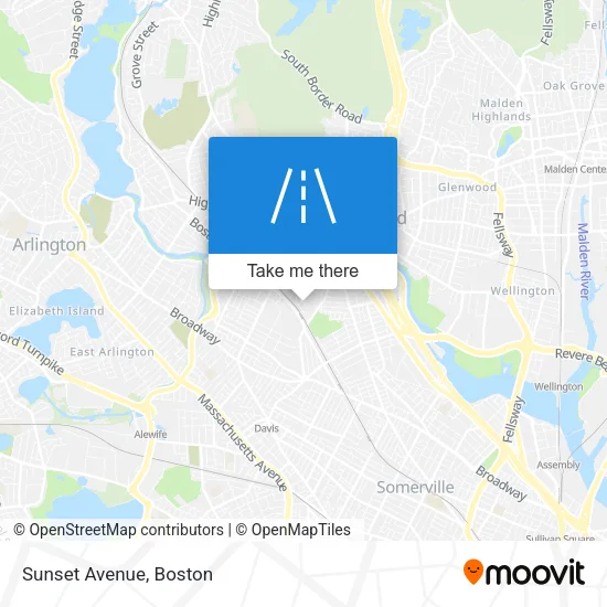 Sunset Avenue map
