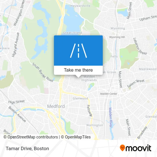 Tamar Drive map