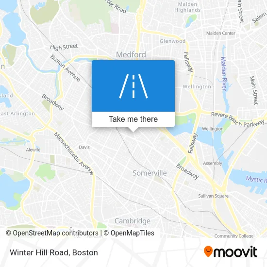 Winter Hill Road map