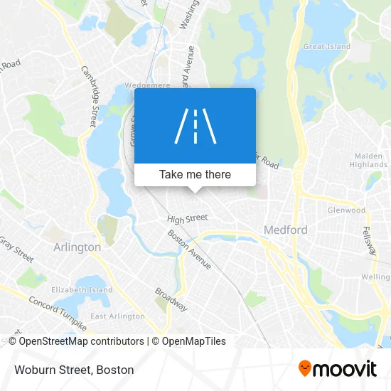 Woburn Street map