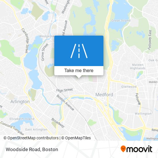 Woodside Road map