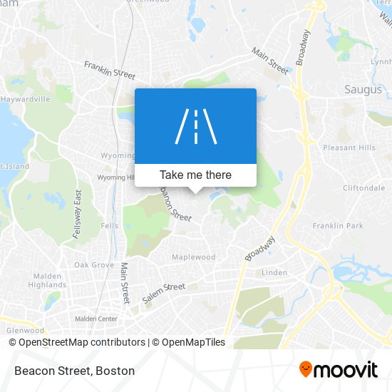 Beacon Street map