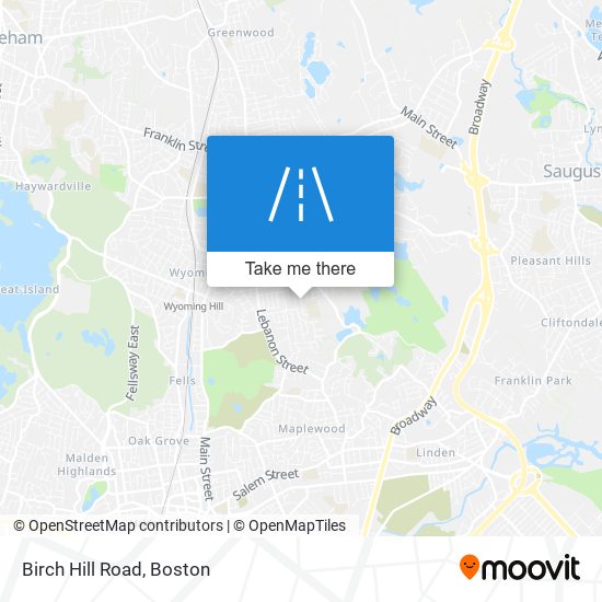 Birch Hill Road map