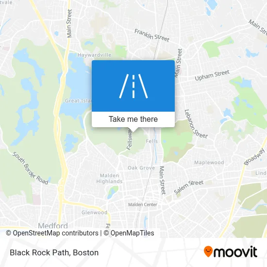 Black Rock Path map