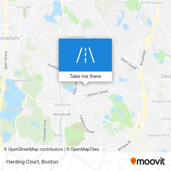 Harding Court map