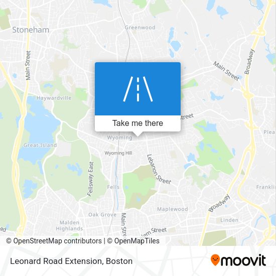 Leonard Road Extension map