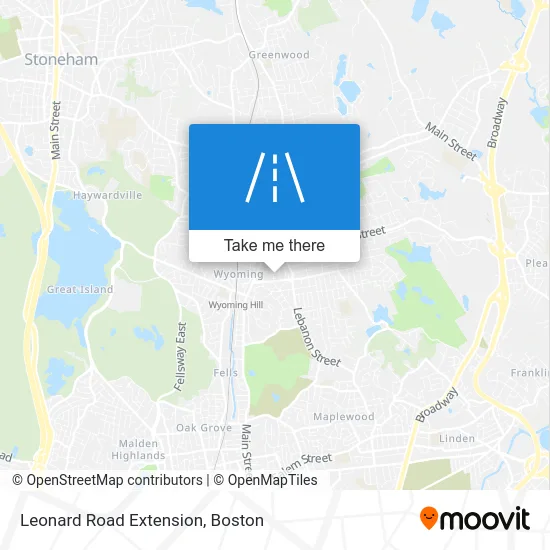 Leonard Road Extension map