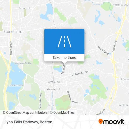 Lynn Fells Parkway map