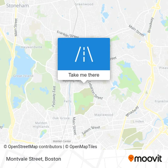 Montvale Street map