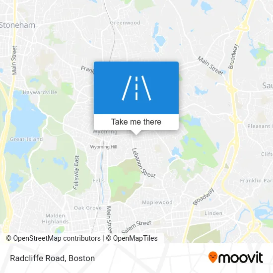 Radcliffe Road map