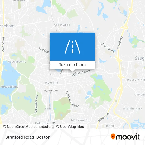 Stratford Road map