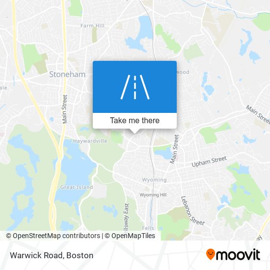 Mapa de Warwick Road