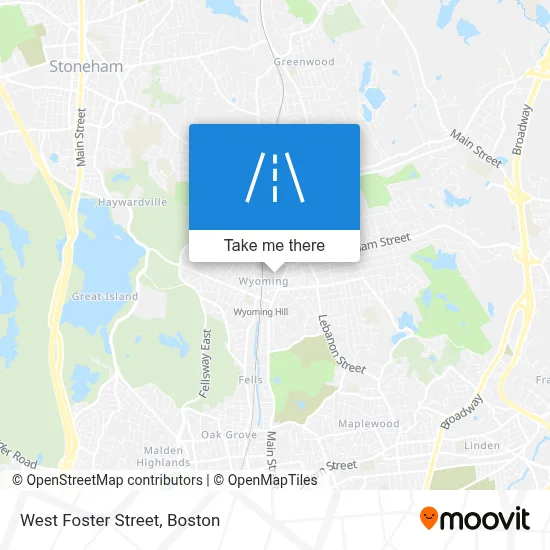 West Foster Street map