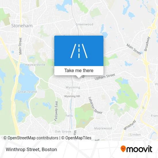 Winthrop Street map