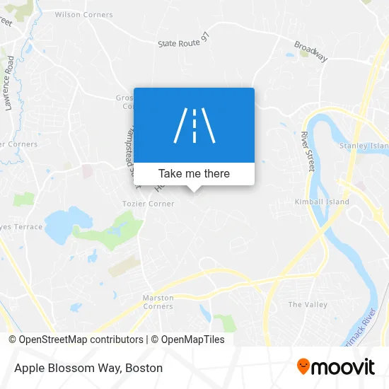 Apple Blossom Way map