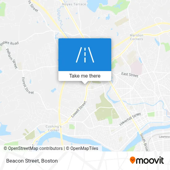Beacon Street map