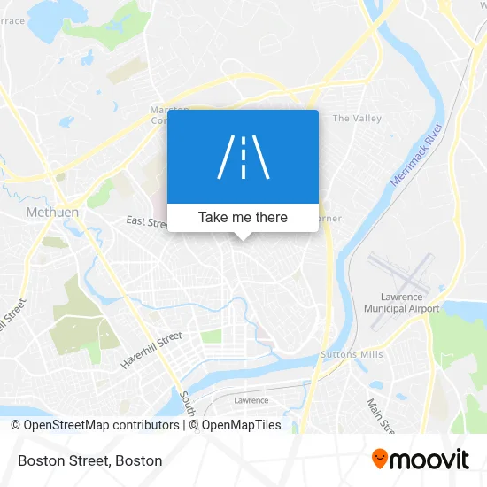 Boston Street map