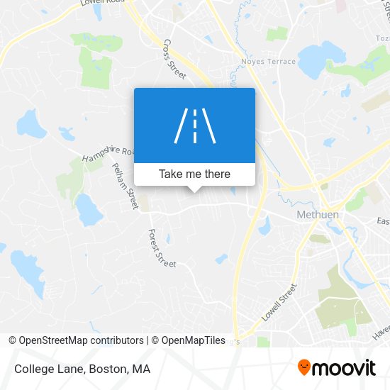 Mapa de College Lane