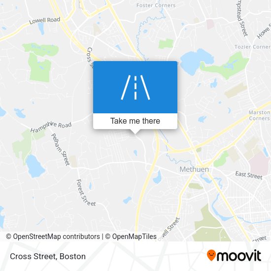 Mapa de Cross Street