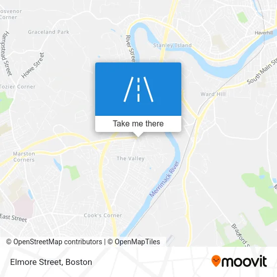 Elmore Street map