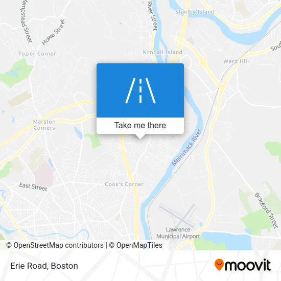 Erie Road map