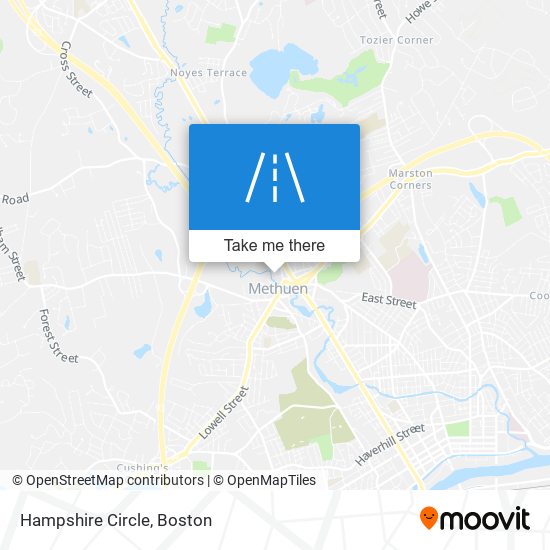 Mapa de Hampshire Circle