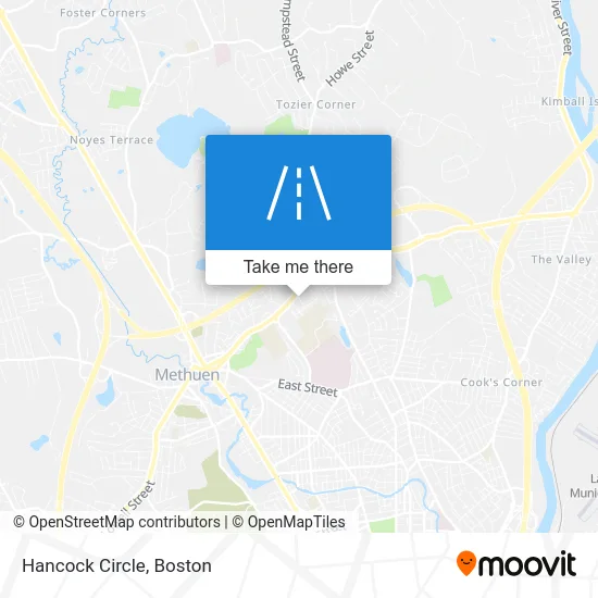 Hancock Circle map