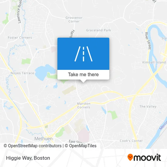 Higgie Way map
