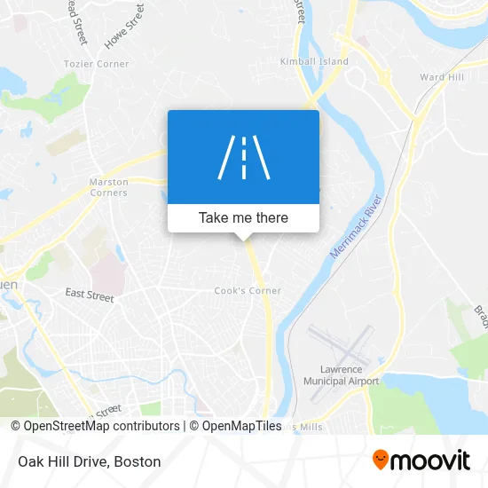 Oak Hill Drive map