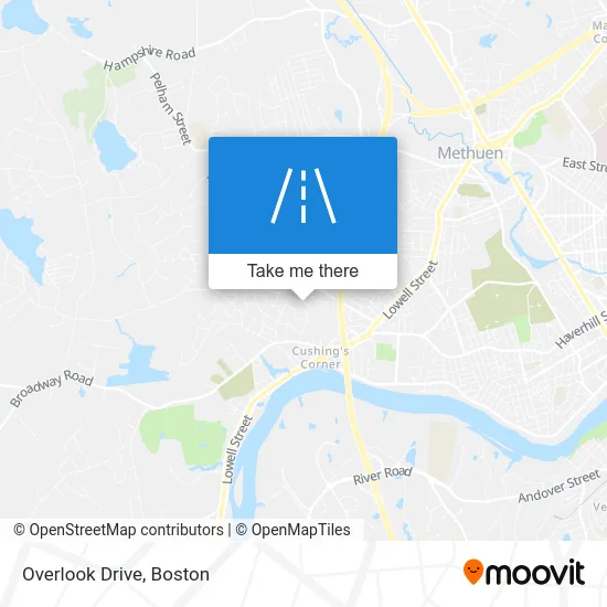 Overlook Drive map