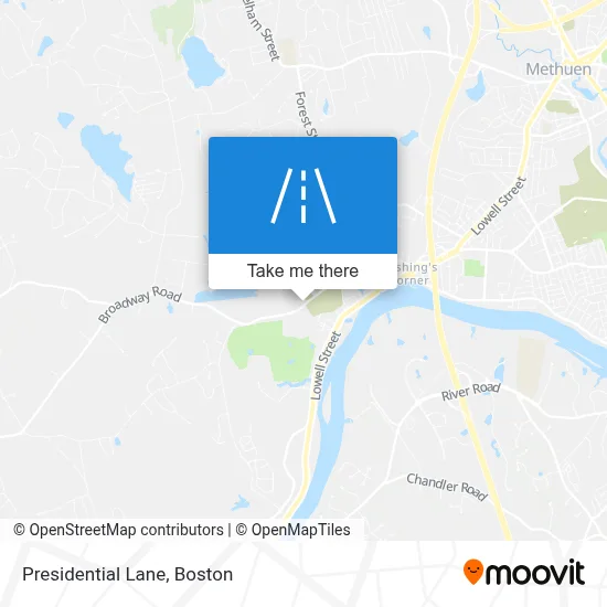 Presidential Lane map