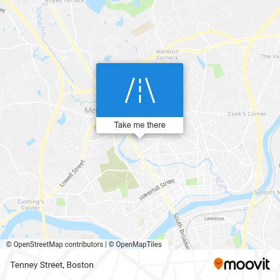 Tenney Street map