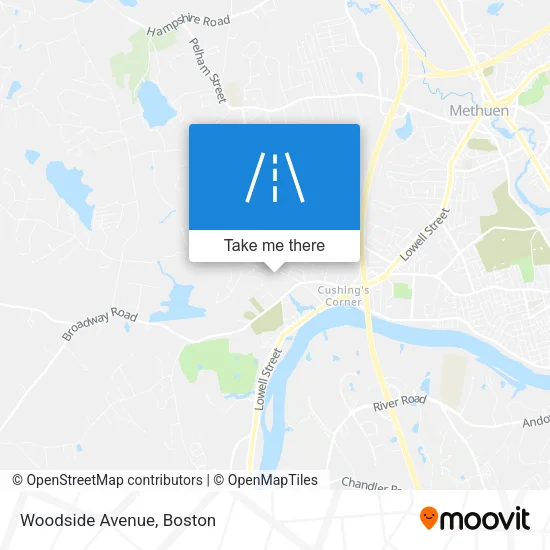 Woodside Avenue map