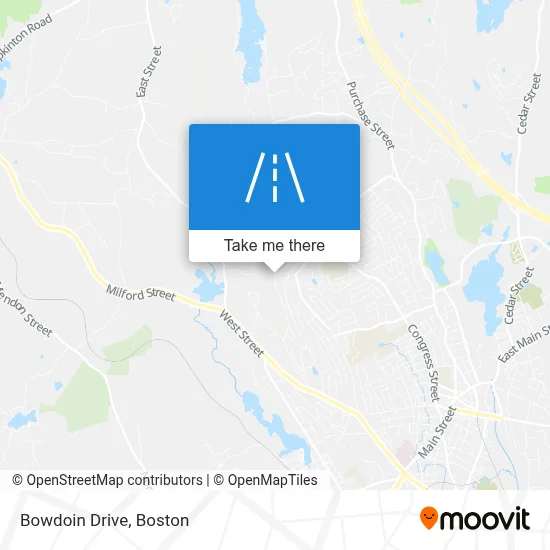 Bowdoin Drive map