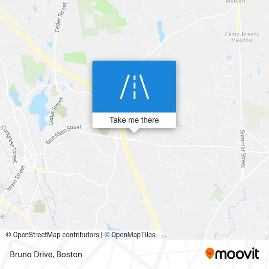 Bruno Drive map