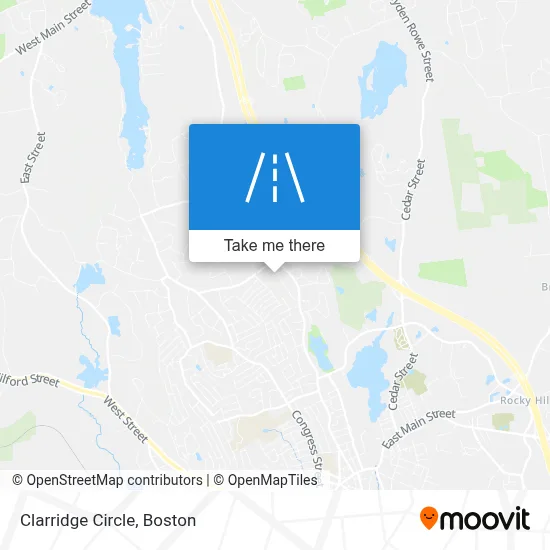 Clarridge Circle map