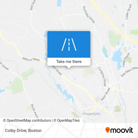 Colby Drive map