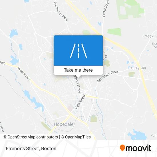 Emmons Street map