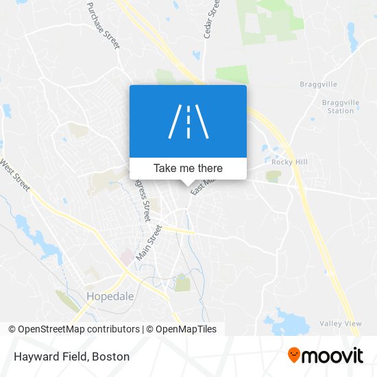 Hayward Field map