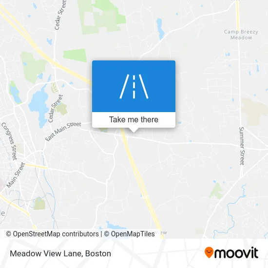 Meadow View Lane map