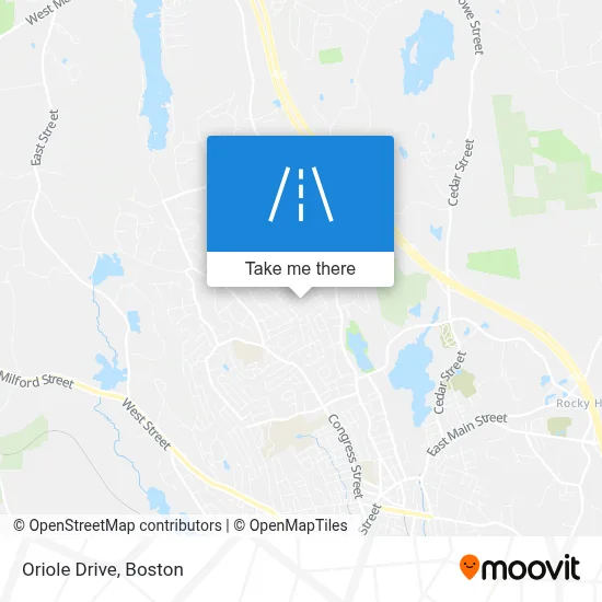 Oriole Drive map